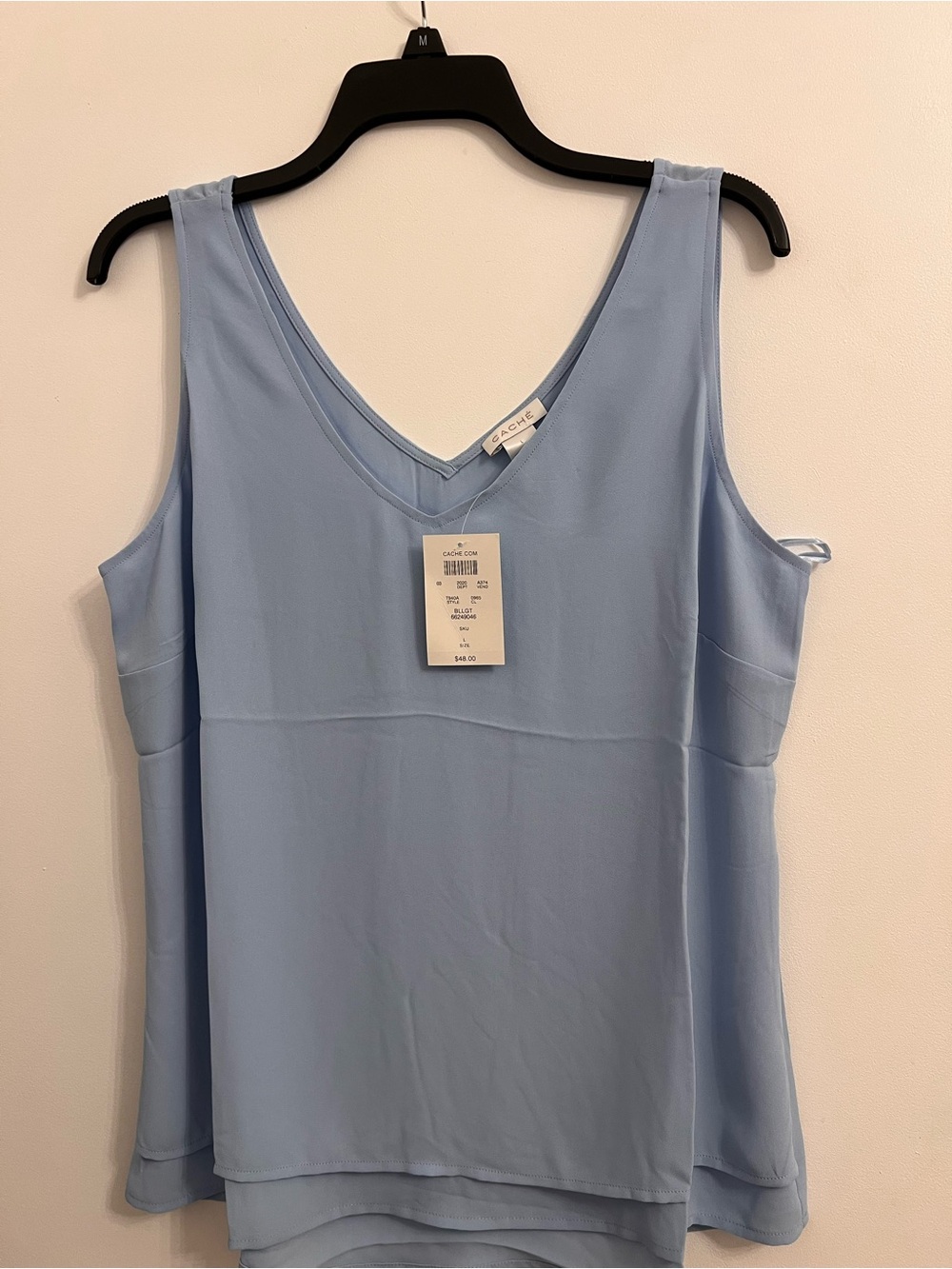 CACHE Teyana Tank Top in Blue Size Large NWT